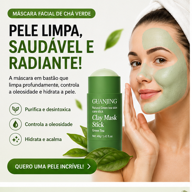 Cribelle Máscara Facial de Chá Verde