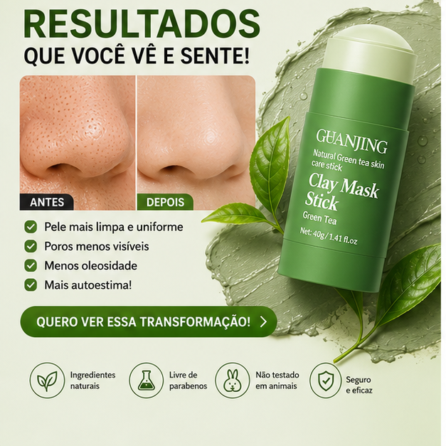 Cribelle Máscara Facial de Chá Verde