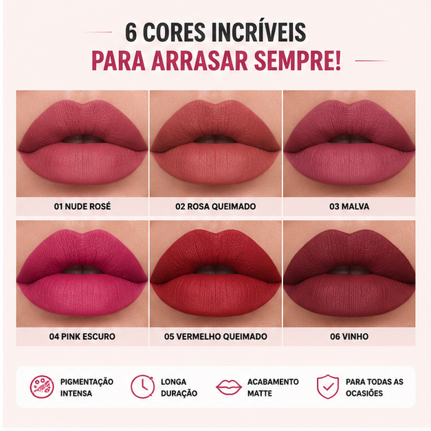 Cribelle Conjunto 6 Batons Mate