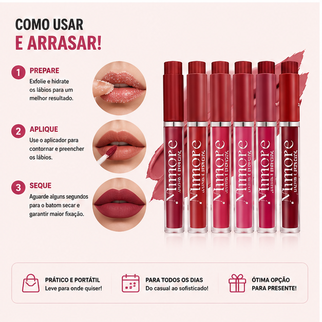 Cribelle Conjunto 6 Batons Mate