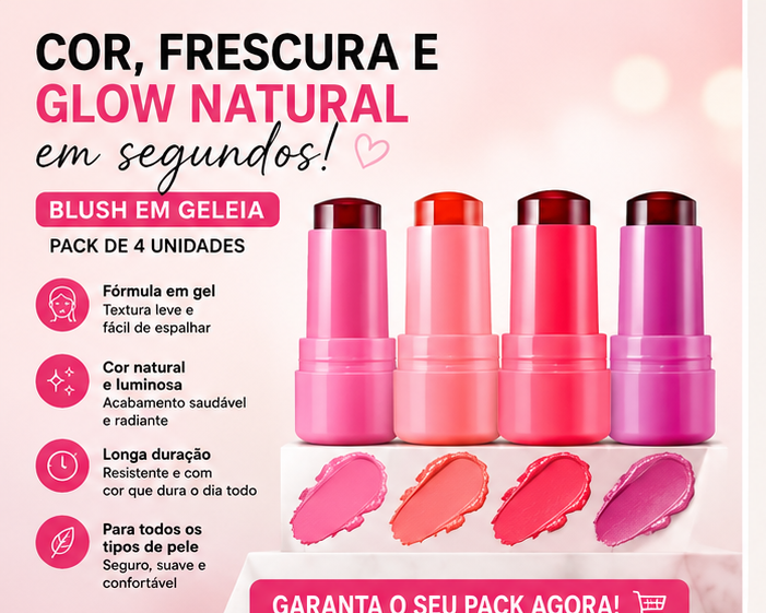 Cribelle Blush em Geleia Pack de 4 Unidades
