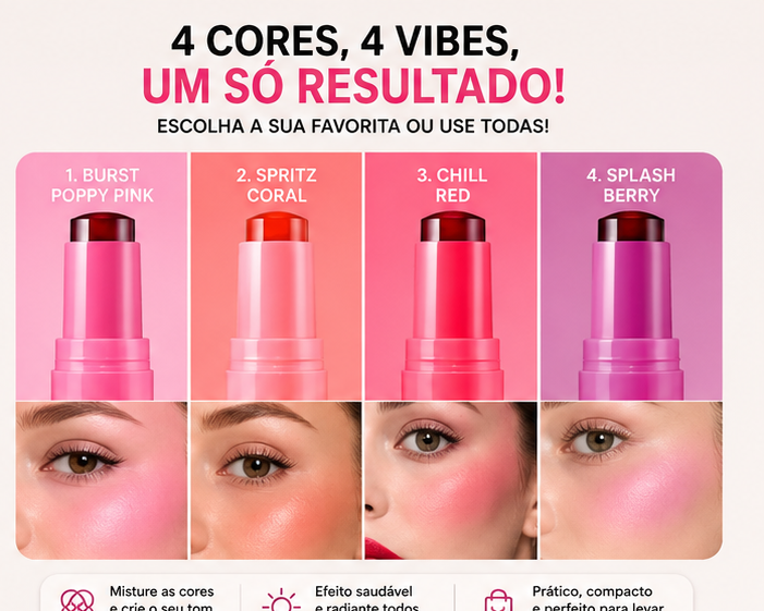Cribelle Blush em Geleia Pack de 4 Unidades