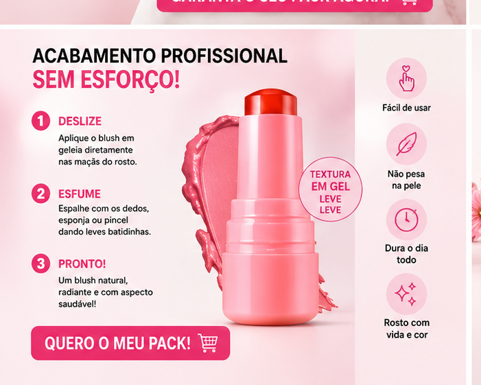 Cribelle Blush em Geleia Pack de 4 Unidades