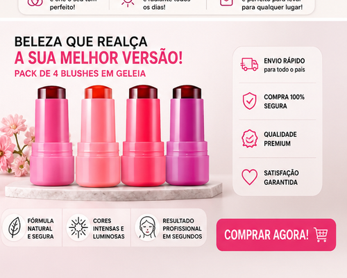 Cribelle Blush em Geleia Pack de 4 Unidades
