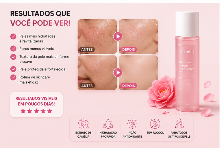 Cribelle Loção Tónica Camélia Clarificadora