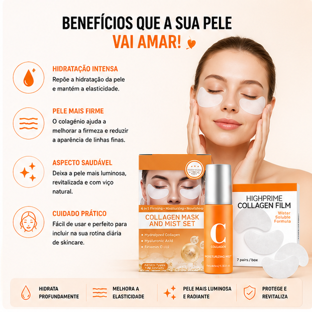 Cribelle Conjunto Almofada + Gel Hidratante de Colagénio