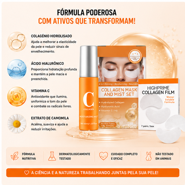 Cribelle Conjunto Almofada + Gel Hidratante de Colagénio