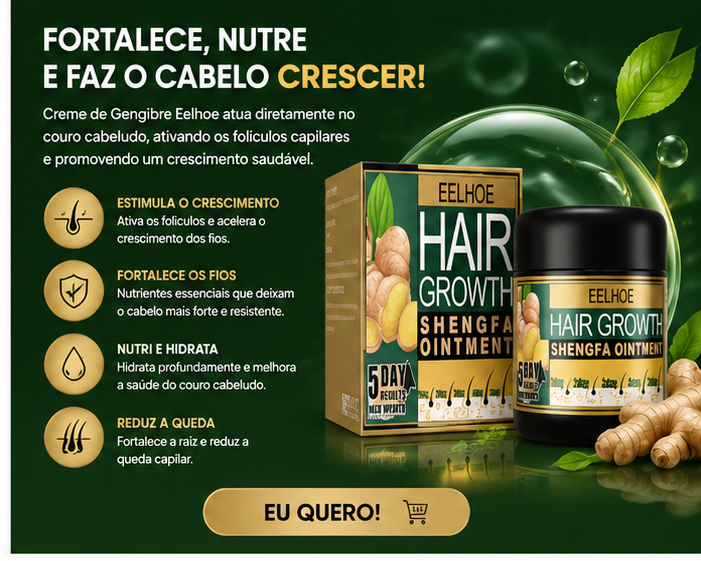 Cribelle Creme de Gengibre Crescimento Capilar