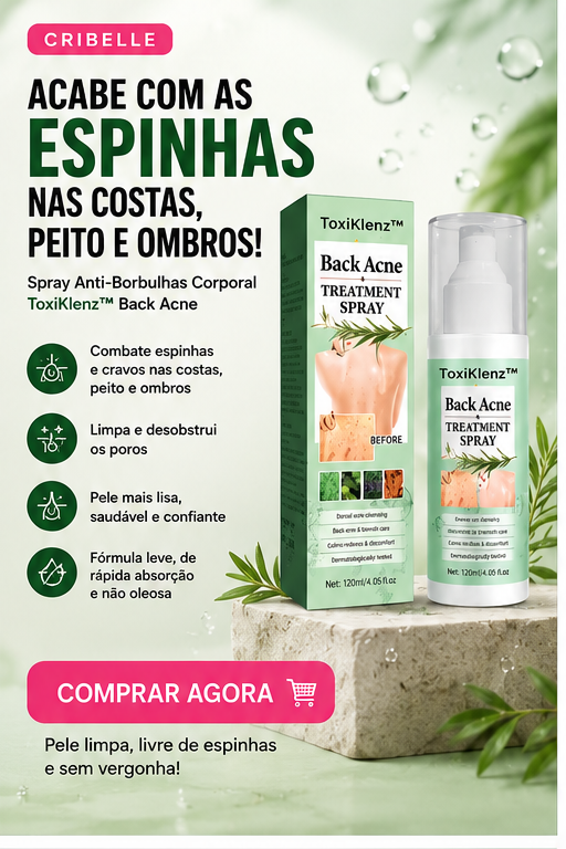 Cribelle Spray Anti-Borbulhas Corporal