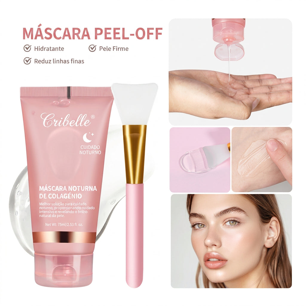 Cribelle Conjunto Máscara Colágeno + Pincel