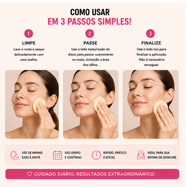 Cribelle Discos Clareadores de Cúrcuma e Ácido Kójico