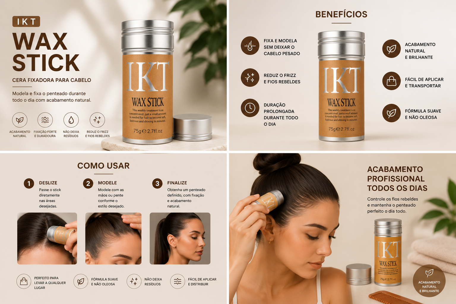 Cribelle Cera Fixadora para Cabelo