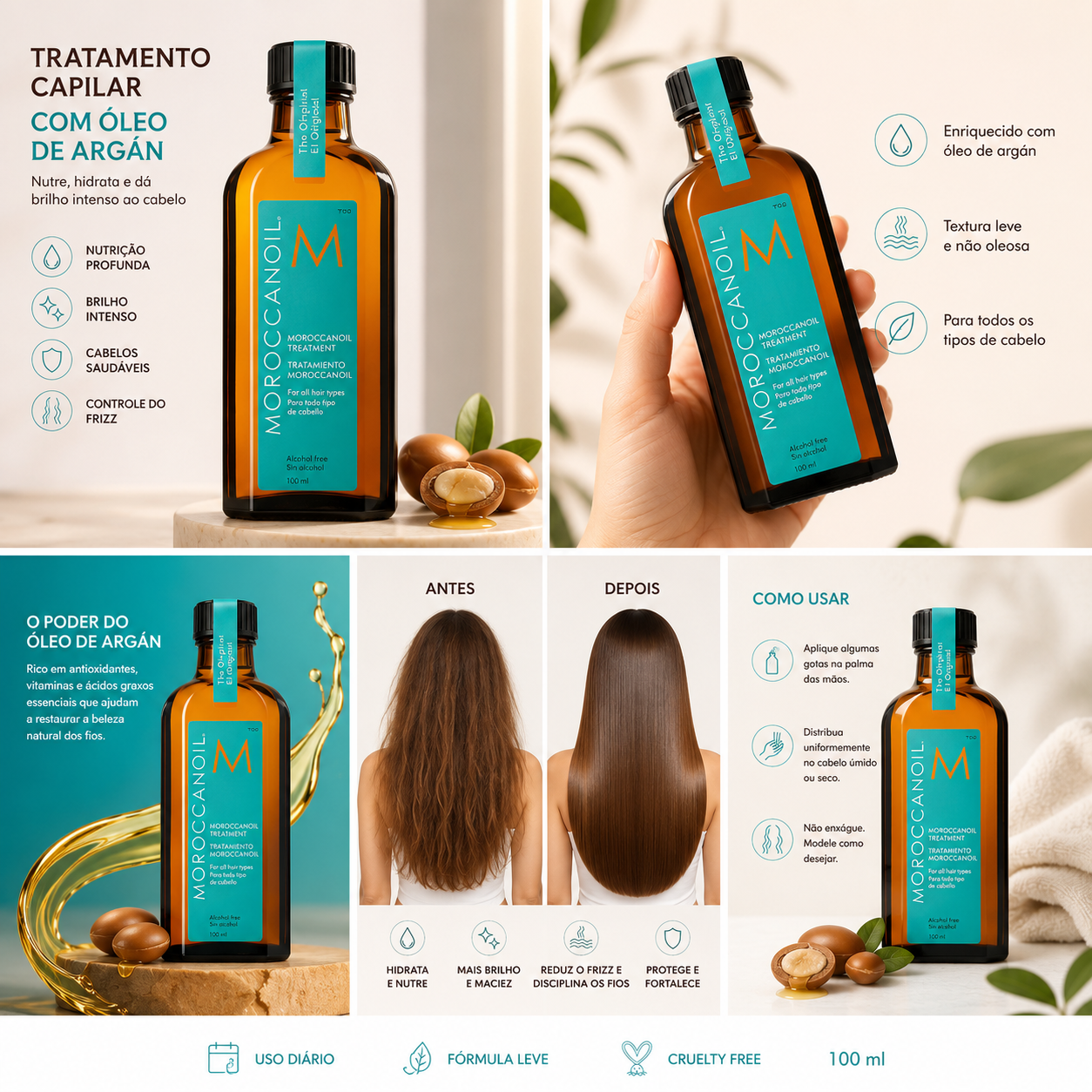 Cribelle Tratamento Capilar com Óleo de Argan 100ml