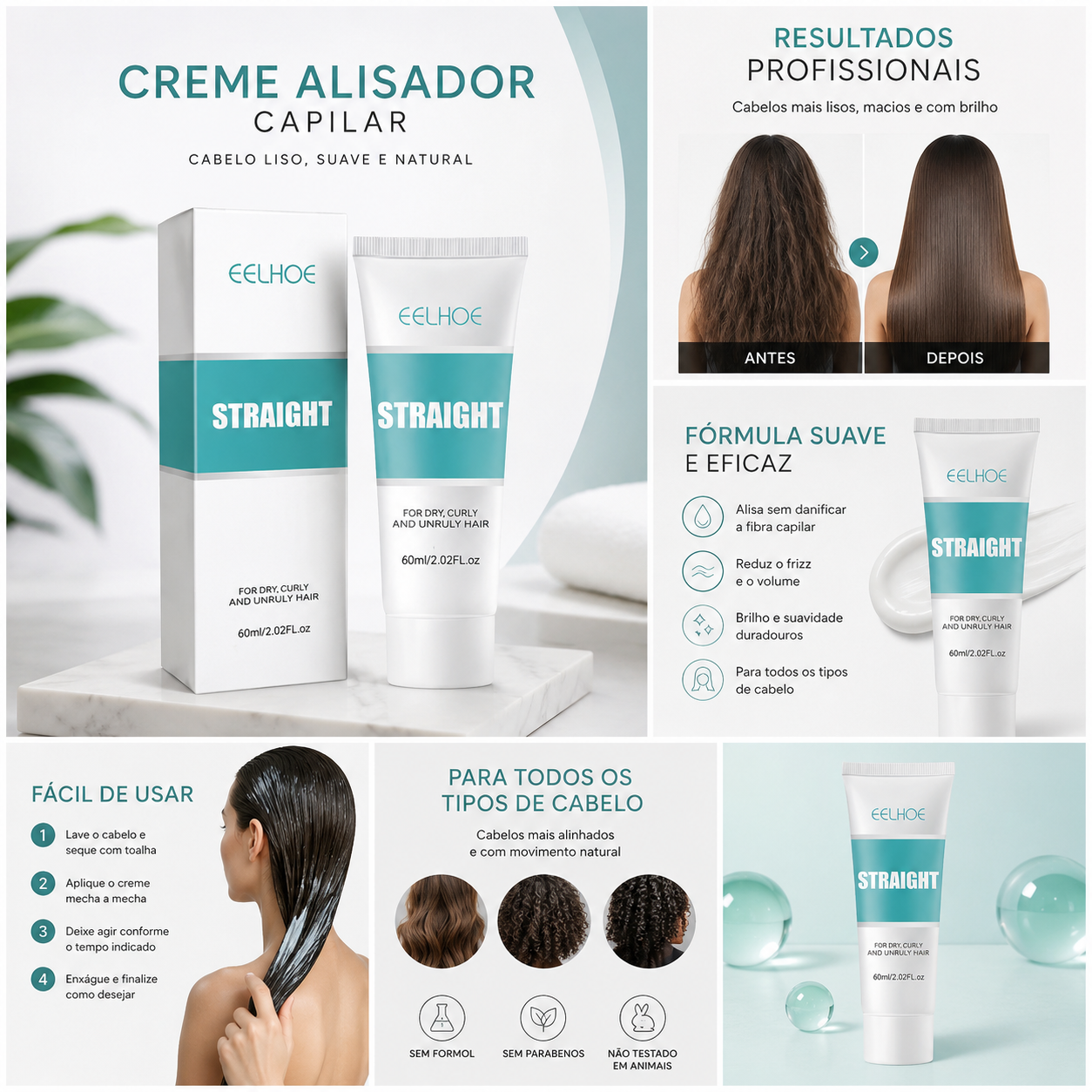 Cribelle Creme Alisador Capilar
