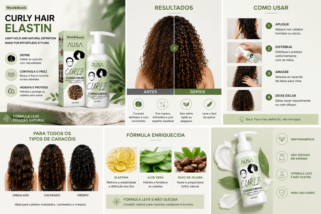 Cribelle Gel Modelador para Cabelo Encaracolado