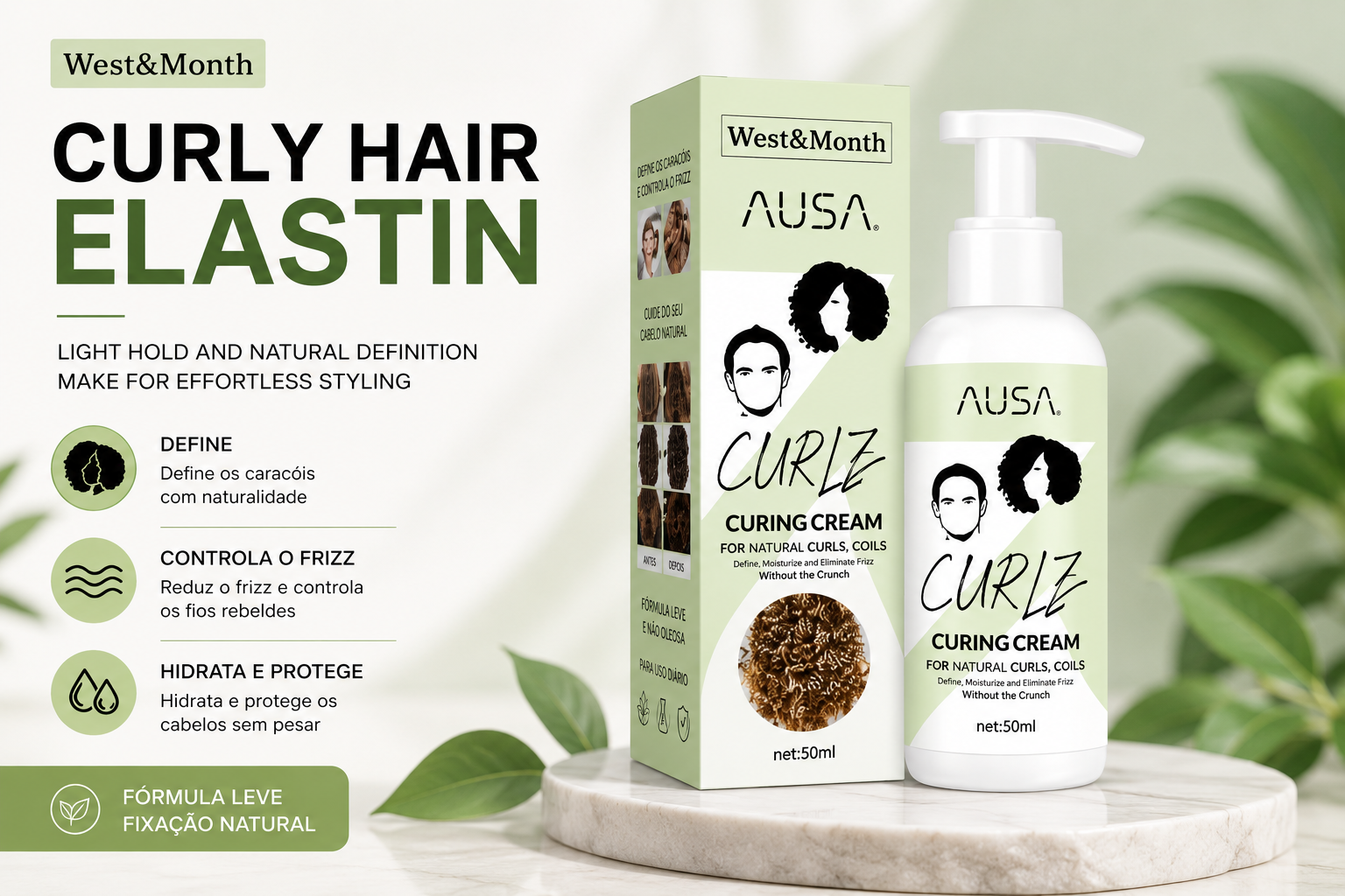 Cribelle Gel Modelador para Cabelo Encaracolado