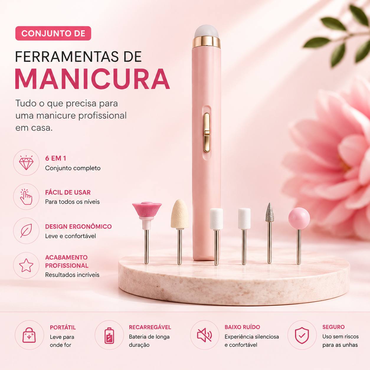 Cribelle Conjunto de Ferramentas de Manicura