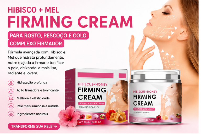 Cribelle Creme Facial de Hibisco e Mel 50ml