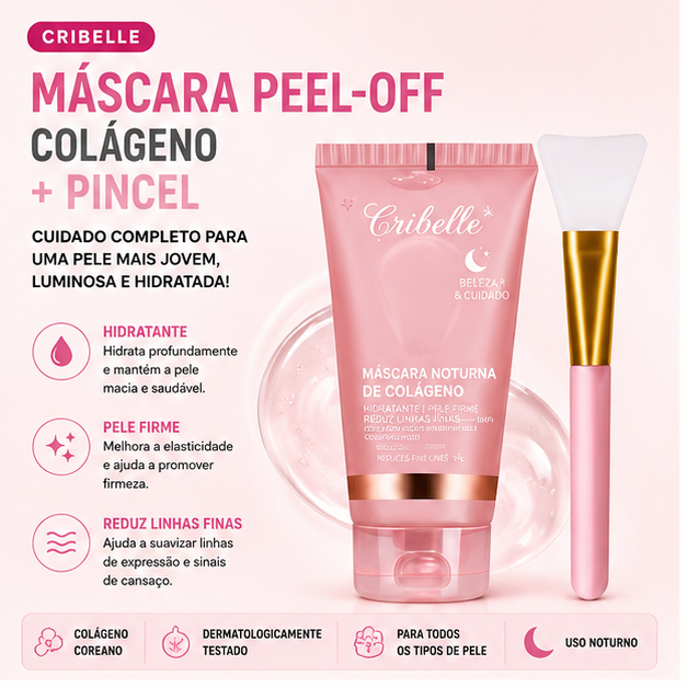 Cribelle Conjunto Máscara Colágeno + Pincel