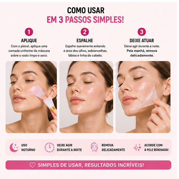 Cribelle Conjunto Máscara Colágeno + Pincel