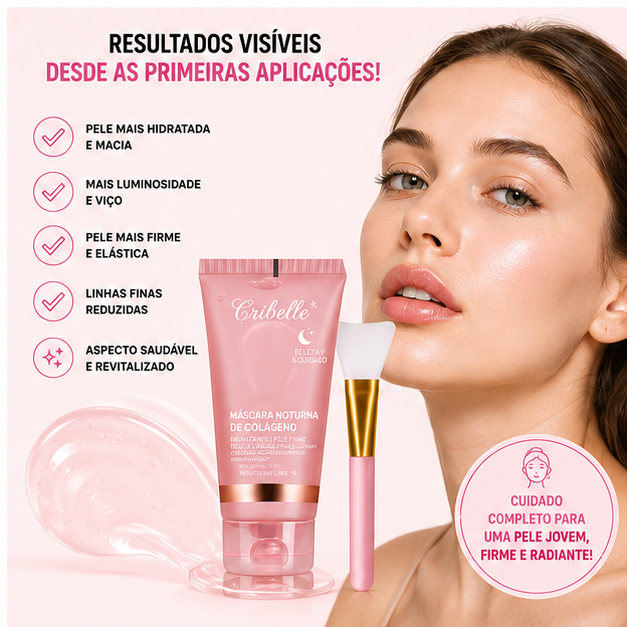 Cribelle Conjunto Máscara Colágeno + Pincel