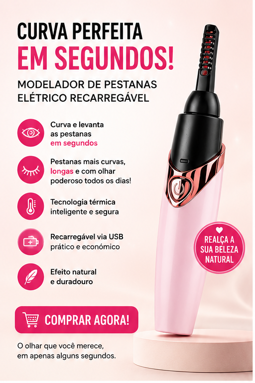 Cribelle Modelador de Pestanas Elétrico Recarregável