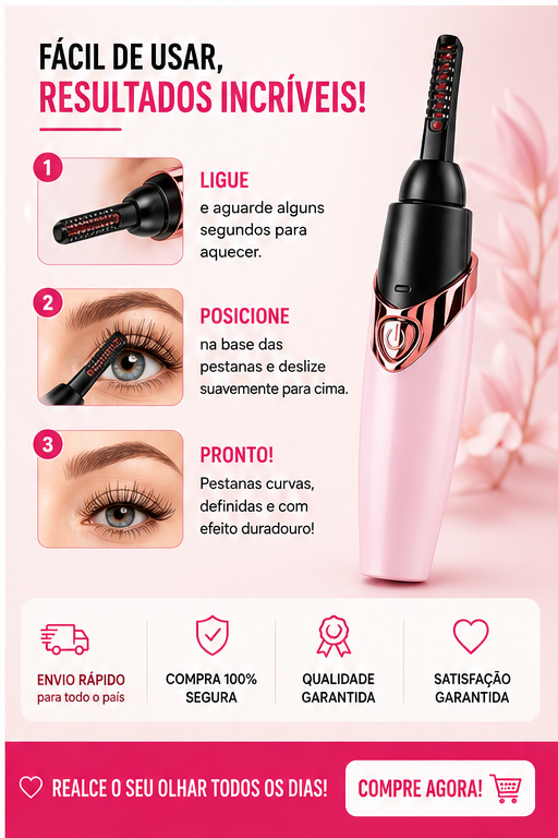 Cribelle Modelador de Pestanas Elétrico Recarregável