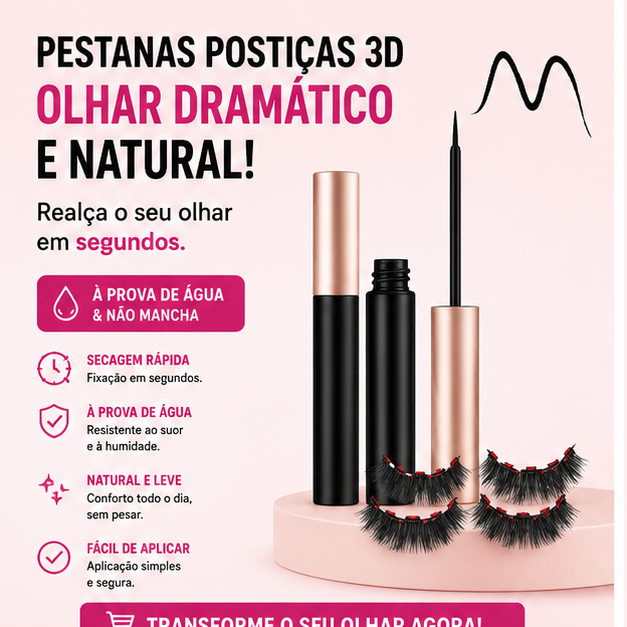 Cribelle Pestanas Postiças 3D