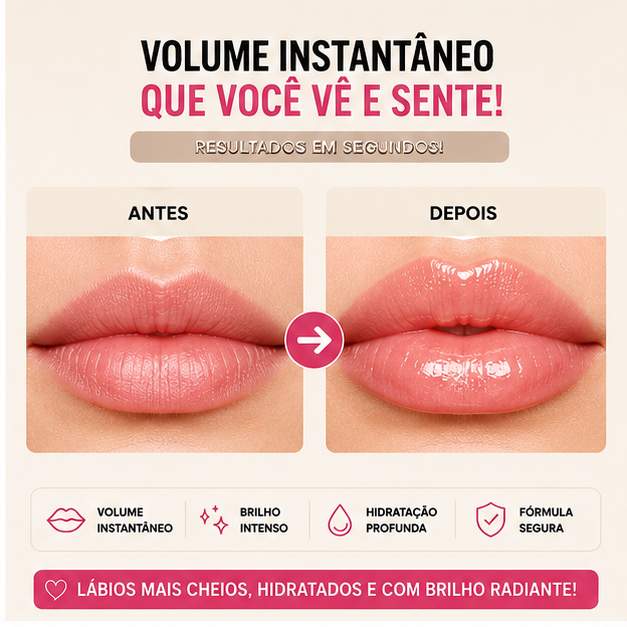 Cribelle Plumper Labial Aumento Instantâneo + Brilho