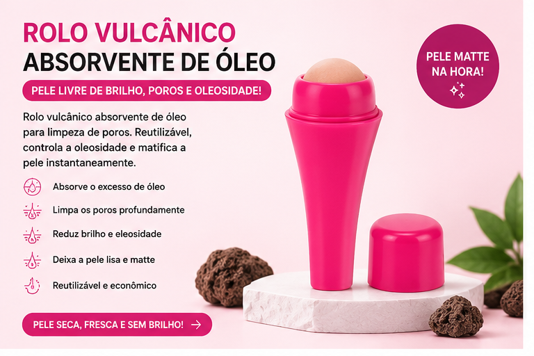 Cribelle Rolo Vulcânico Absorvente de Óleo