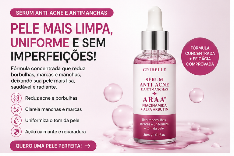 Cribelle Sérum Anti-Acne e Antimanchas