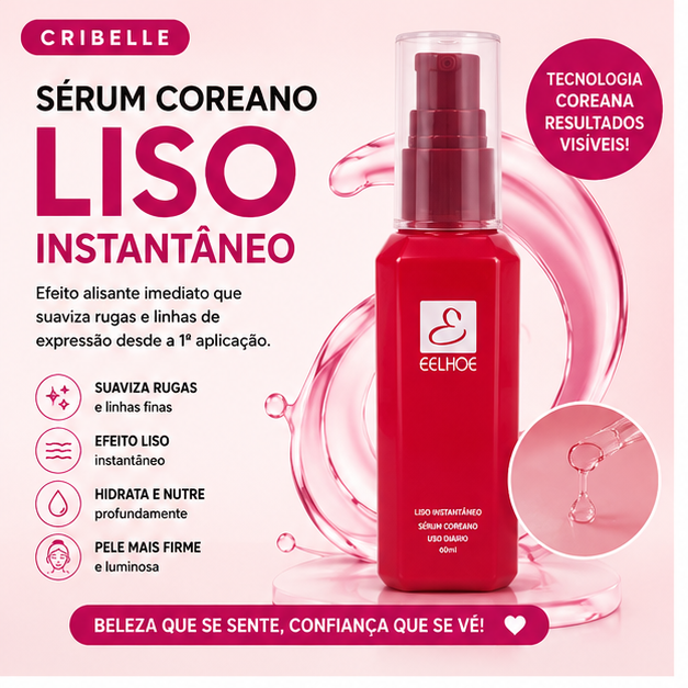 Cribelle Sérum Coreano Liso Instantâneo