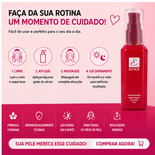 Cribelle Sérum Coreano Liso Instantâneo